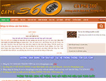 Tablet Screenshot of caphe360.com
